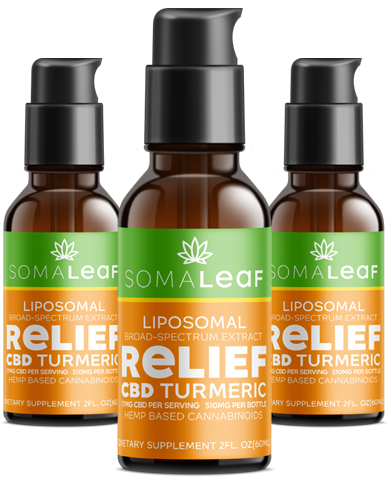 SomaLeaf CBD Turmeric Liposomal Formula — Official Bottle